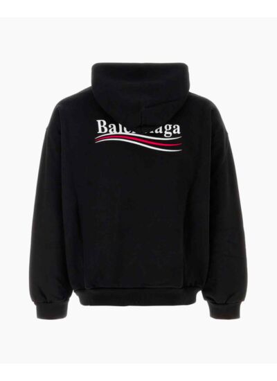 Balenciaga Hoodie - Political Campaign Medium Fit - Black