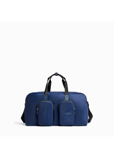 Leo De Lancel - Sac Weekend L - Bleu Petrole