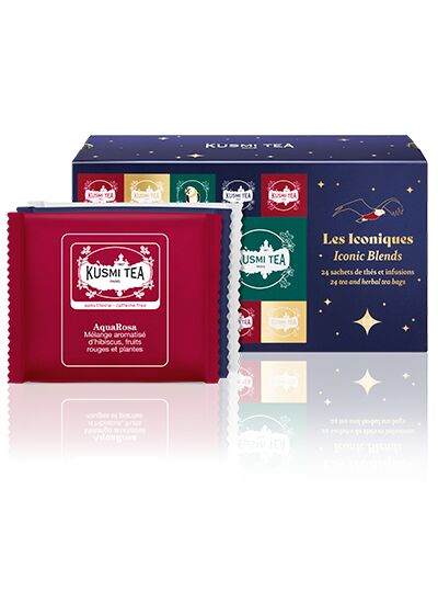 Les Iconiques bio - Etui carton 24 sachets enveloppés Noël 2024 51gr