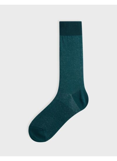 Chaussettes en lurex vert foncé