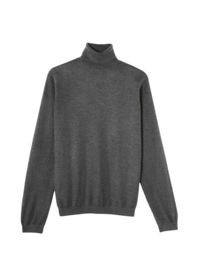 Pull col roulé ultrafin - Homme - LOUP