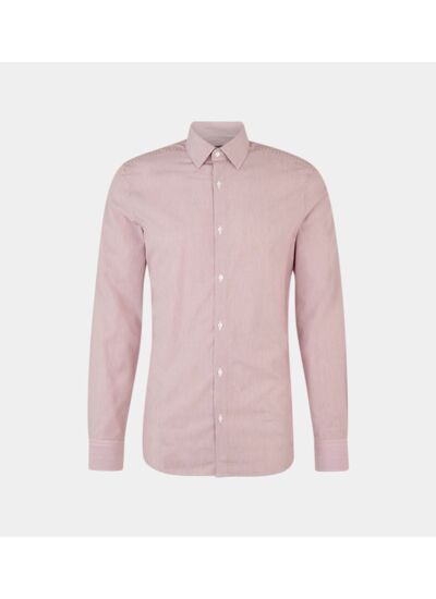 Chemise Mraf ajustée coton bio fines rayures - Galeries Lafayette