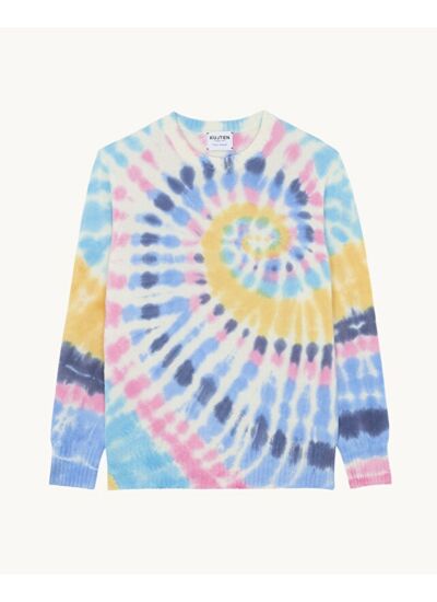 Pull Antho Sunny Pull Cachemire Col Rond Tie & Dye, 4 fils