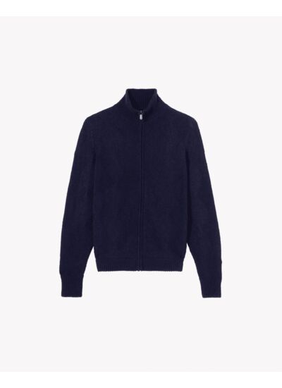 Blouson zippé point losange - Homme - MARINE