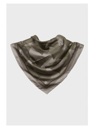 WOVEN FOULARD 68X68 - VERDE MILITARE