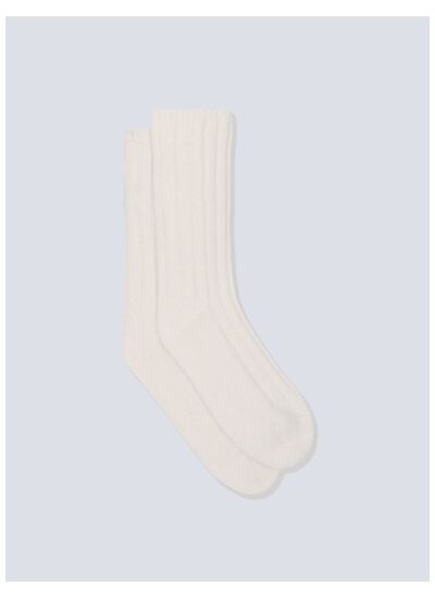 Chaussettes cachemire Irene ECRU