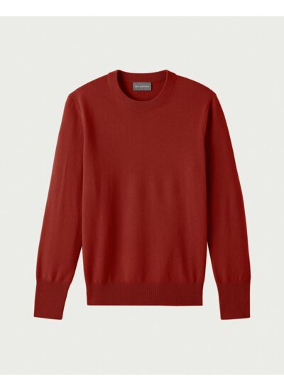 Pull col rond classique - Homme - ROUGE GUARANA