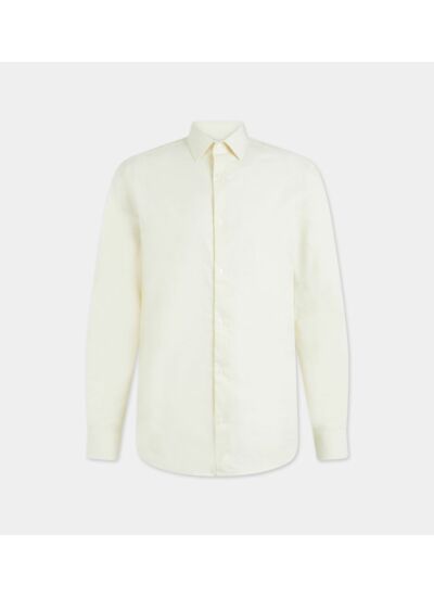 Chemise Hullin droite coton et lin - Galeries Lafayette