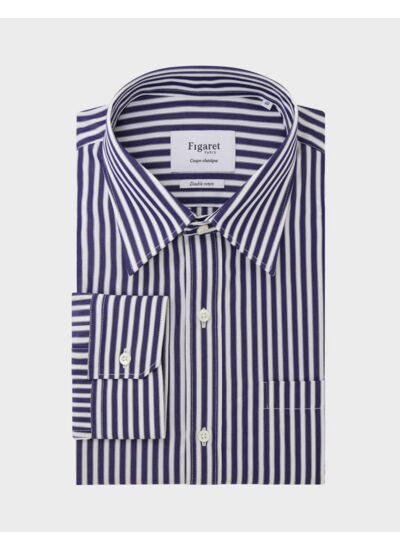 Chemise Classique rayée marine