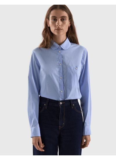 Chemise Eliza rayée bleue