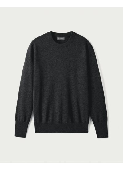 Pull col rond classique - Homme - ANTHRACITE