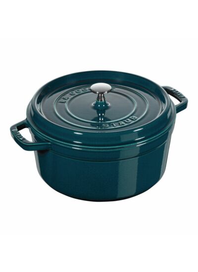 Cocotte 28 cm, Rond(e), Blue La-Mer, Fonte, second choix