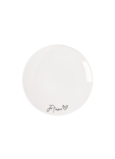 Statement assiette pour le petit-déjeuner Je t’aime, 21 cm Ø