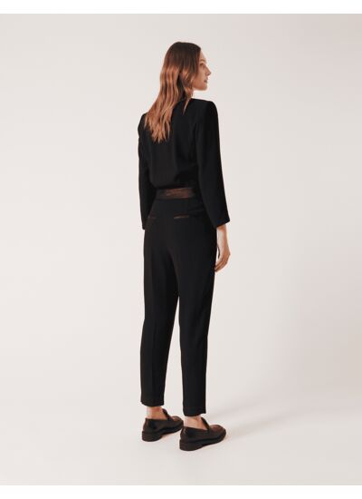 Combinaison Carla-Combinaison pantalon ceinturée noir