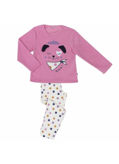 Pyjama fille CHIPI rose/imprimé