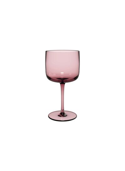 Like Grape - Lot de 2 verres à vin, lilas, en cristal