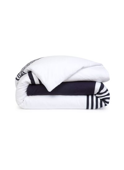 Lacoste - Housse de couette en jersey 150 g/m², L Bayadère