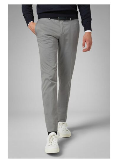 Pantalon En Coton Stretch Coupe Slim