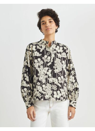 Chemise oversize Denise imprimé fleurs