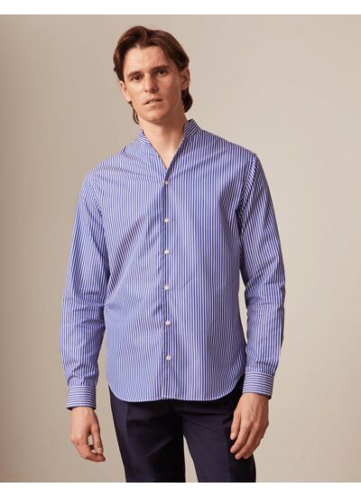 Chemise carl rayée bleue