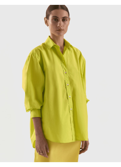 Chemise oversize Delina jaune