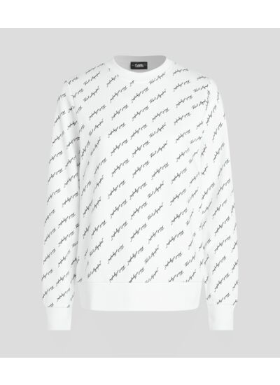 AOP SIGNATURE SWEAT-SHIRT FEMME