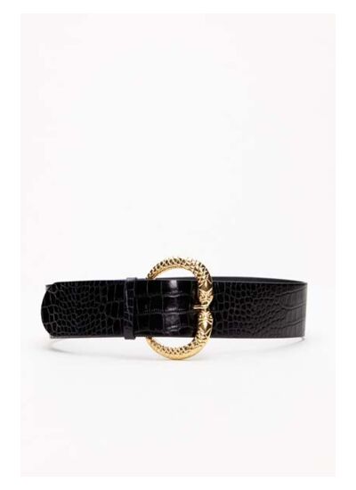 Ceinture noire cuir