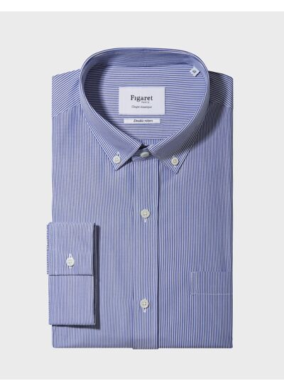 Chemise Classique rayée marine