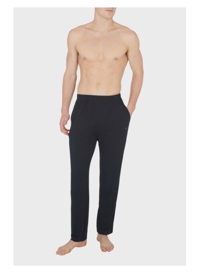 Pantalon En Maille Pour Hommes-Nero