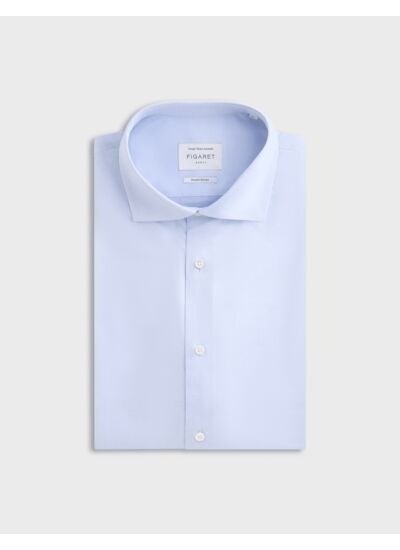 Chemise semi-ajustée bleu clair