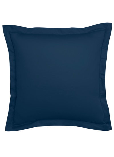 Taie d'oreiller Partition Satin de coton Coloris Marine