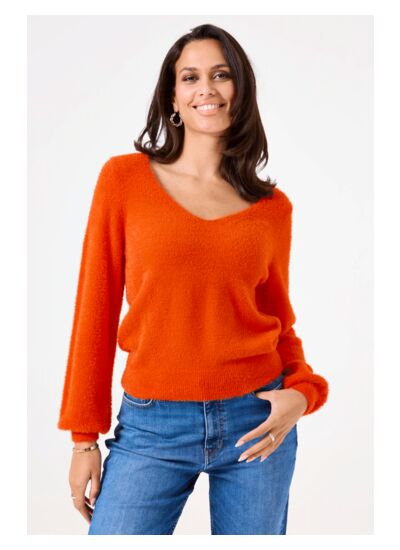 Women Sweater Orange