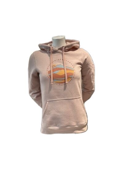 Hawkins Cliff Graphic Hoodie Femme Rose