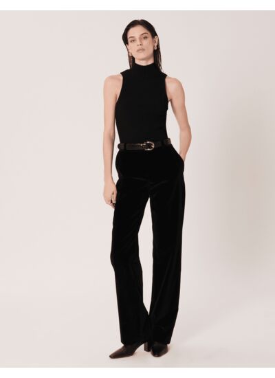 Pantalon Peete Noir en Coton