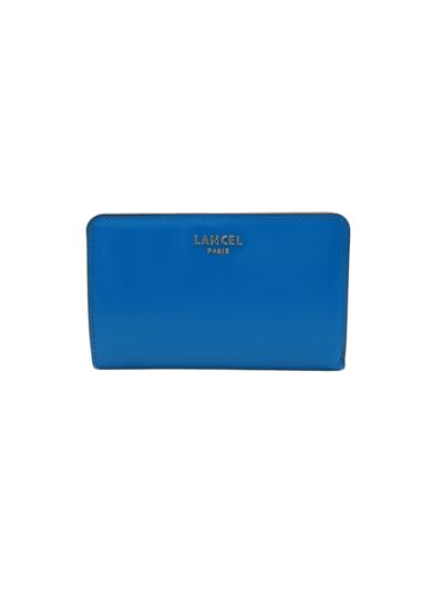 Lettrines de Lancel - Portefeuille Rectangulaire Compact Zippe - Bleu Royal