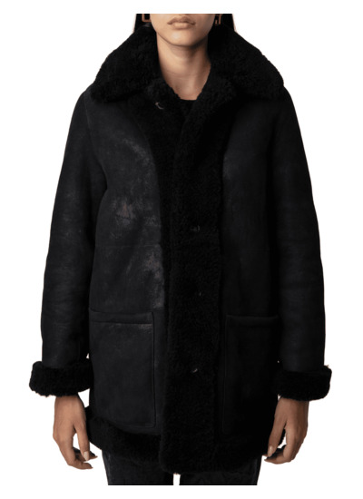 MAGDAS SHEARLING MANTEAU REVER