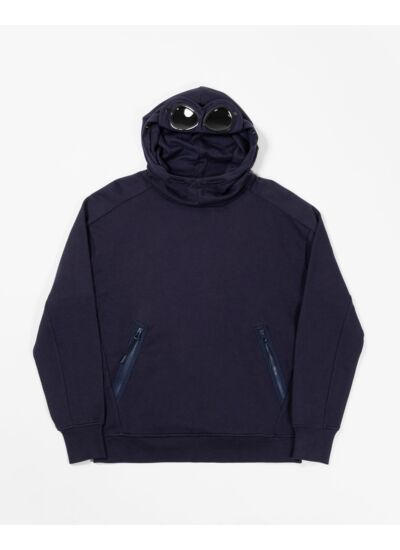 CP COMPANY DIAGONAL RAISED FLEECE GOOGLE NAVY