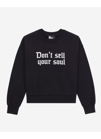 Sweat Avec Print Devant "Don'T Sell Your Soul""