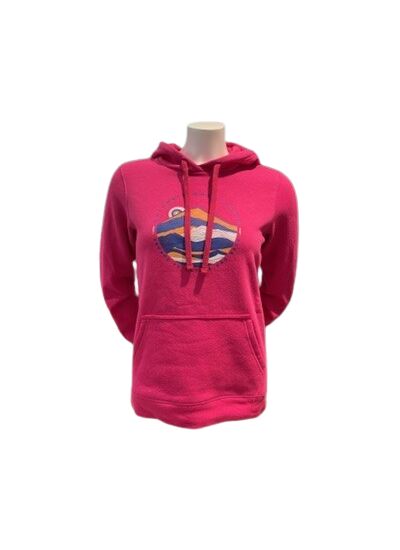 Hawkins Cliff Graphic Hoodie Femme Rose