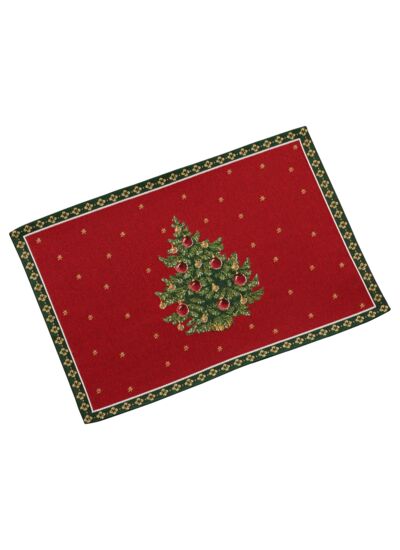 Toy’s Delight set de table motif sapin, rouge/multicolore, 32 x 48 cm