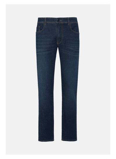 Jean En Denim Extensible Bleu Foncé