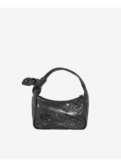 Sac En Cuir Noue Baguette Wrinkled