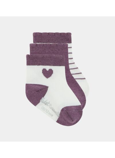 Lot de 3 paires de chaussettes Socky coton stretch