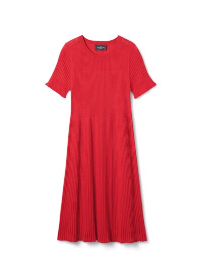 Robe courte évasée plissée - Femme - ROSE FESTIVAL