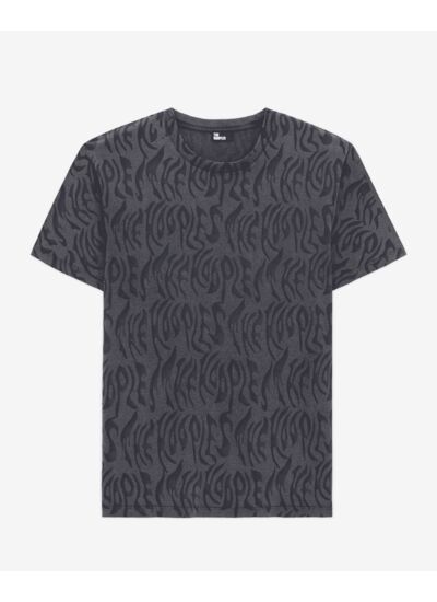 T-Shirt Manches Courtes Allover Flamme Homme