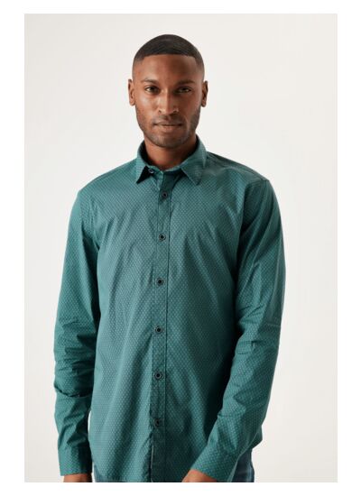 Men Shirt Green