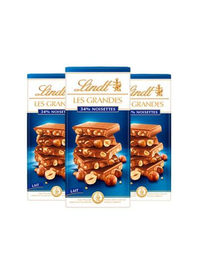 Trilogie Lindt Les Grandes Lait Noisettes