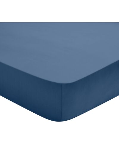 Drap Housse Studio Coton Bleu