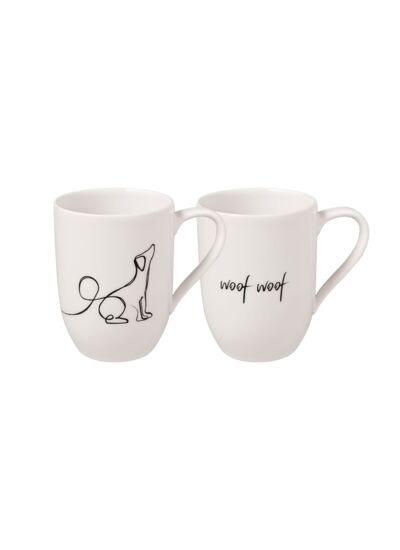 Statement - Log de 2 mugs « Dog », 280ml