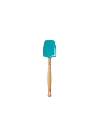 Grande Spatule cuillère en silicone 28cm bleu caraïbes